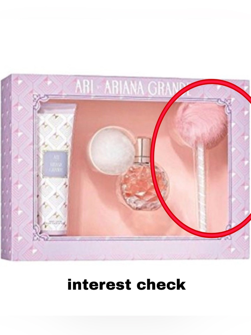 ariana grande ari perfume pom pom pen